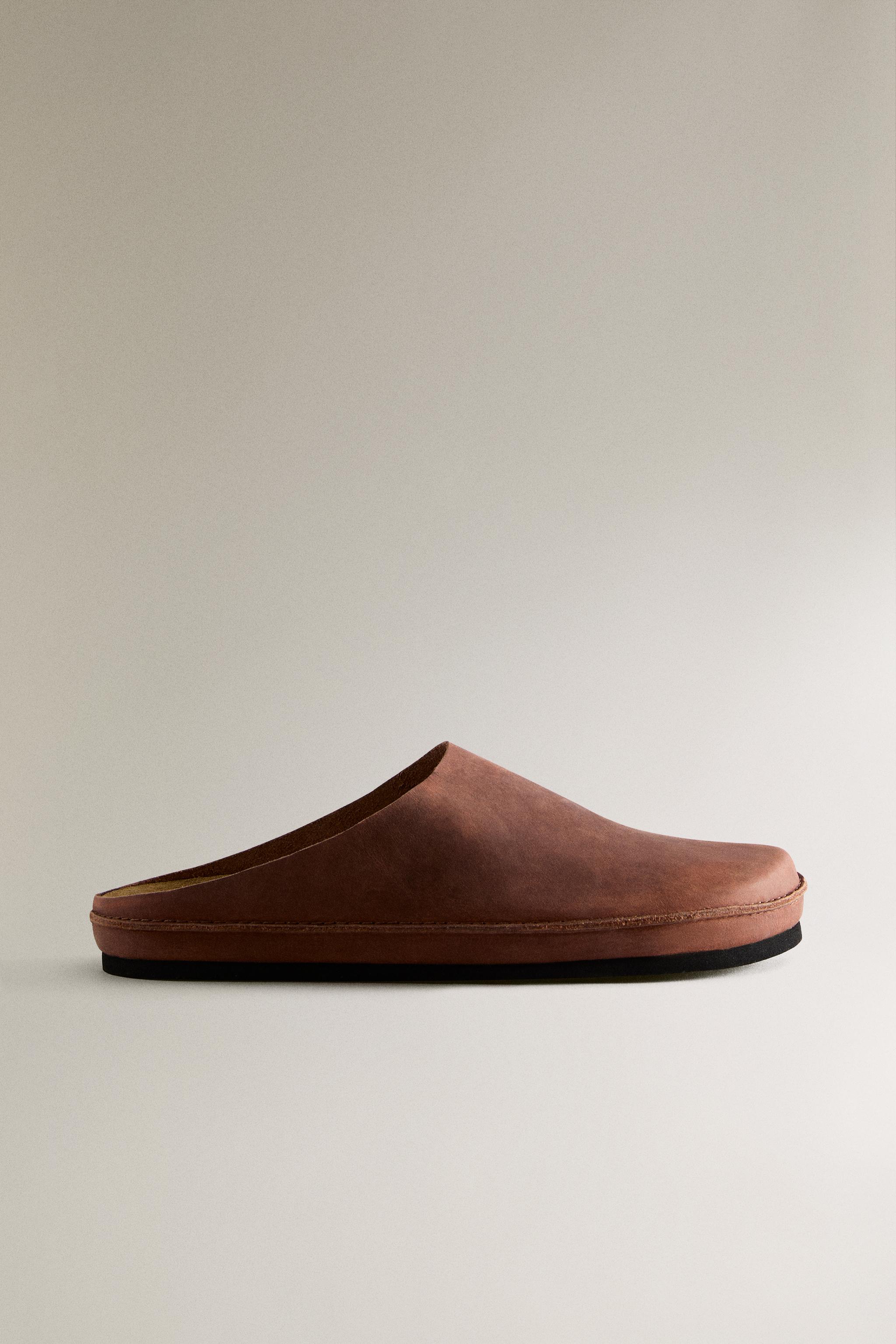 MINIMAL LEATHER MULES